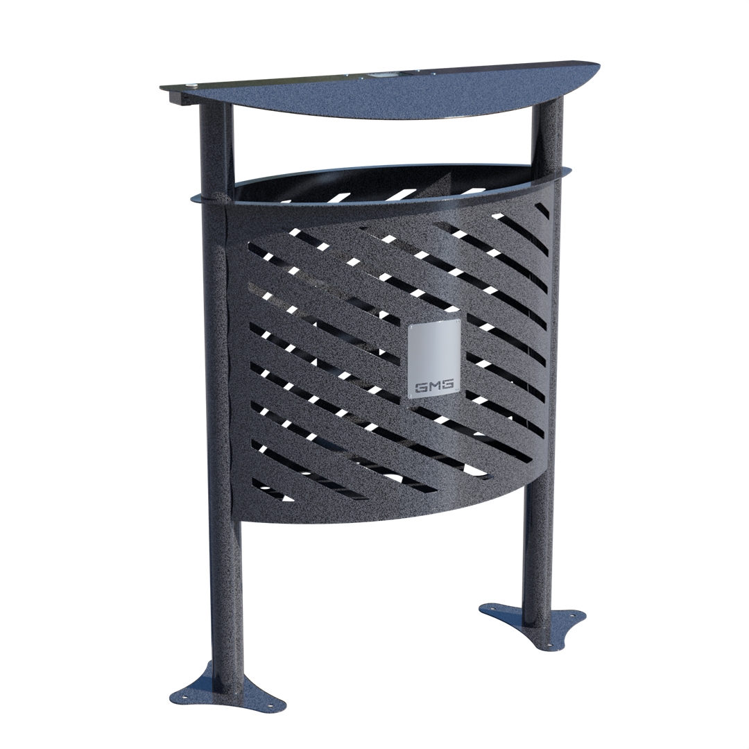 Ground-Mounted Litter Bin GM 106