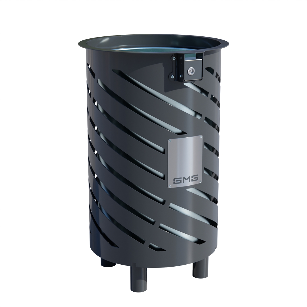 Ground-Mounted Litter Bin GM 70