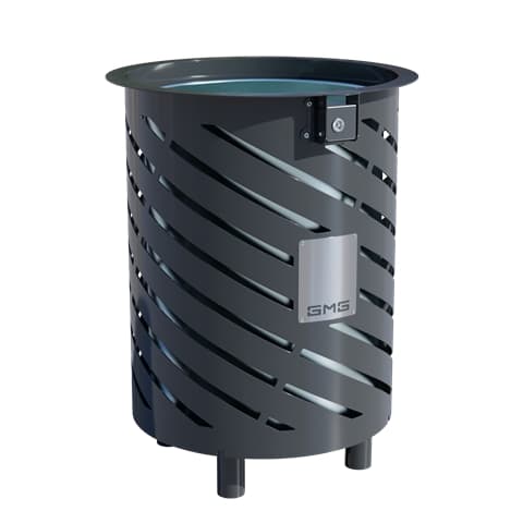 Ground-mounted litter bin GM 100