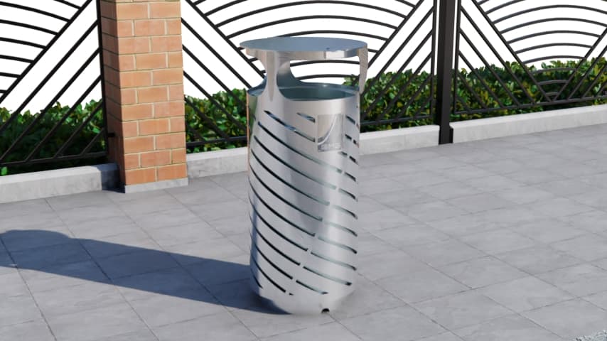 Ground-Mounted Litter Bin GM 110 SS