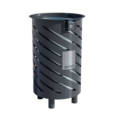 Ground-mounted litter bin GM 70